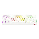 Teclado Mécanico 60% Redragon Dragonborn White K630w Red