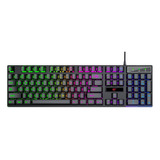 Teclado Gamer Njoytech Mecánico Con Retroiluminación Rgb