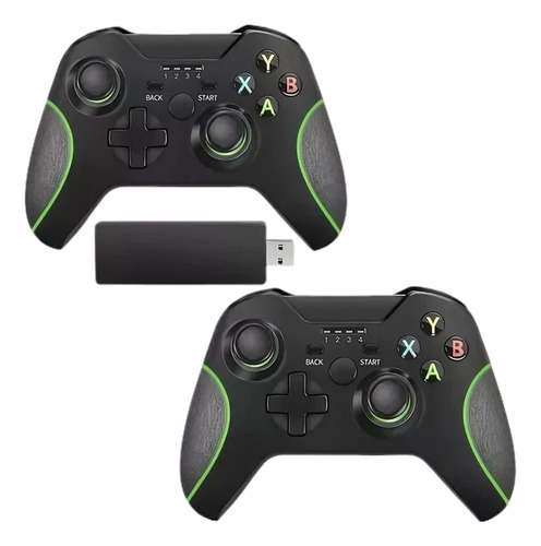Kit 2 Controles Compativel Xbox One /s/x-b/series/pc Sem Fio