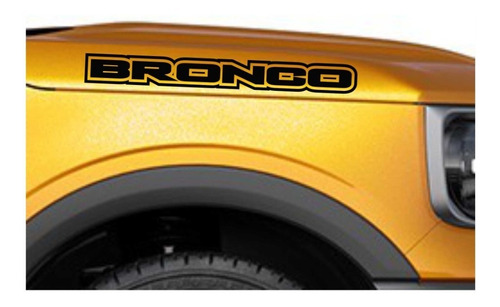 Sticker Diseño Bronco Para Cofre Camioneta
