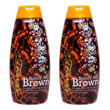 2 Ed Hardy Butter Me Brown Bronceador Dha & Streak Free Bron