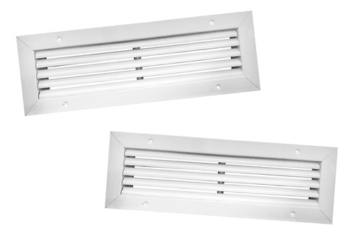  Combo Rejillas De Ventilación 40x10 Para Puerta