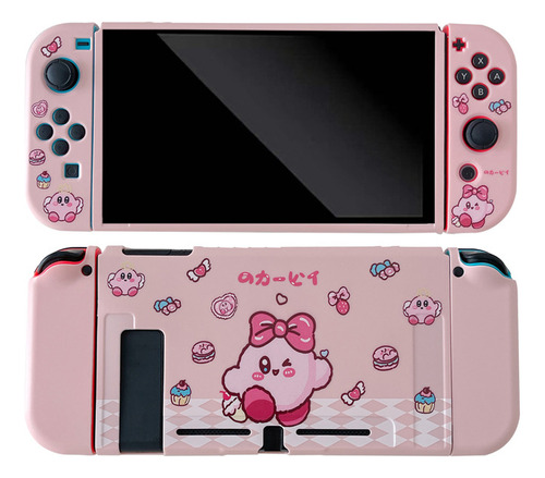 Kirby Rainbow Curse Funda Protectora De Silicona Para Switch