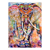 Kit De Arte Decoracion Diamond Painting 5d Animales Elefante