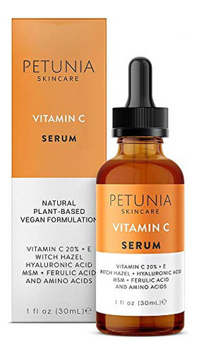 W Sérum De Vitamina C Petunia Skincare 20% Com Ácido W