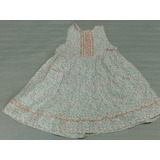 Vestido Floreado D Bebé Marca Cheeky T 12/18 Meses Exc Estad