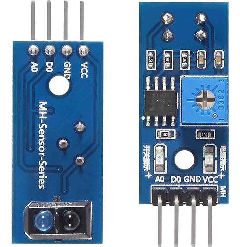 10 Pzas Sensor Tcrt5000 Optico Infrarrojo Seguidor De Linea