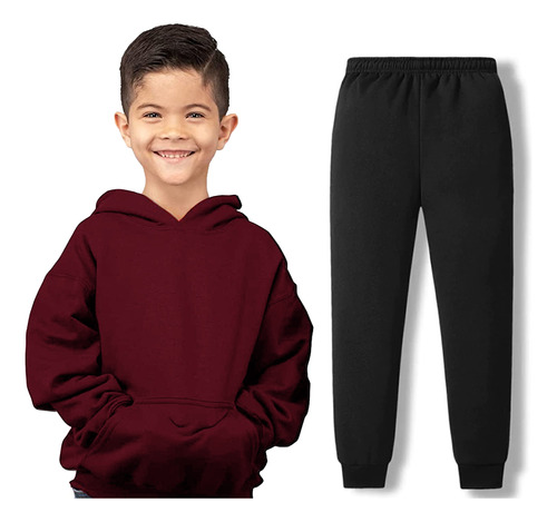 Conjunto Buzo Y Pantalón Liso De Niño - Varios Colores  