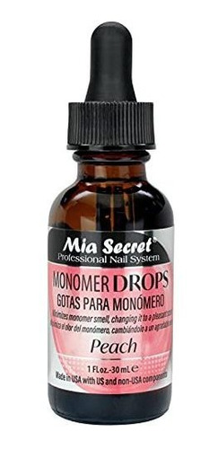 Líquido Acrílico Uñas - Mia Secret Monomer Drops Peach Scent