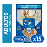 Sachet Cat Chow Pescado X15 Unidades 85gr