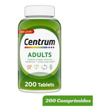 Centrum Adulto 200cps 1 Por Dia 200 Dias Impotado Sabor Sem Sabor