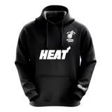 Poleron Negro Nba Miami Heat