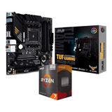 Kit Amd Ryzen 7 5700x + Placa Mãe Tuf B550m Plus