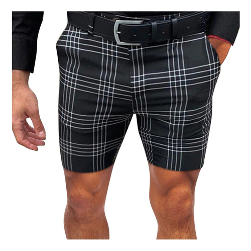 Calça Social Masculina Z5 Xadrez Com Frente Plana Skinny Bus