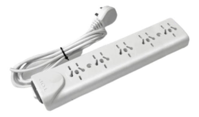 ZAPATILLA 5 TOMAS C/INTERRUPTOR Y CABLE 1.40 - TOP