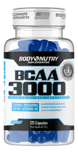 Body Nutry Suplemento Original Premium- Bcaa 3000 120 Tabs