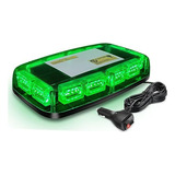 Barra Luces Emergencia Magnética  11  Led Verde