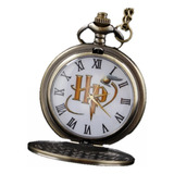 Reloj Harry Potter Analogico De Bolsillo (metal Con Cadena)