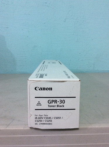 Toner Canon Gpr-30 Color Negro Original Ira 5045/5051/5250