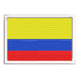 Patch Bordado Bandeira 7x5cm Colombia - País