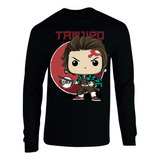 Camiseta Tanjiro Pop Manga Larga Camibuso Sueter Geek