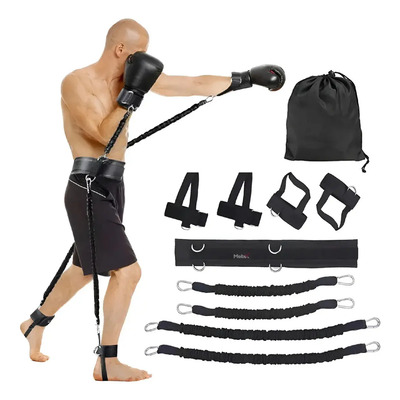 Kit Completo De Entrenamiento Bandas Ligas De Resistencia Ejercicio En Casa Gym Crossfit Boxeo Set De 12 Piezas | Meses sin interés