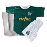 Kit Conjunto Infantil E Juvenil Do Palmeiras Com Meião Novo