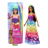 Muñeca Barbie Princesa Dreamtopia Morena New Gjk14 Bigshop
