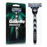 Aparelho De Barbear Gillette Mach3 Com 1unidade Recarregável