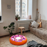 Donut - Cama Para Gatos Y Perros Pequeños, Colchón De Espuma