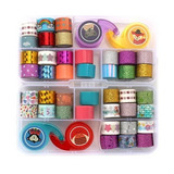 Estuche Cintas Adhesivas Washi Tape Decorativa Scrapbooking