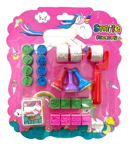 Set Timbres Sellos Infantiles Juego Manualidades Para Niños Color Del Exterior Unicornio