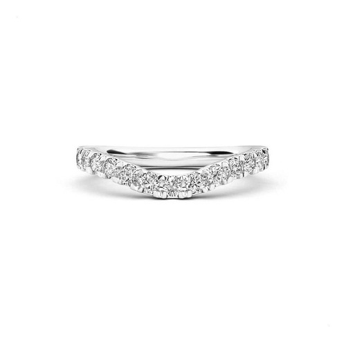 Anillo Churumbela Curva Plata Ley .925 Zirconia Envío Gratis