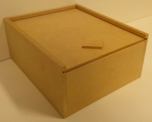 Caja De Fibrofacil Tapa Corrediza 15x15x12cm Combo X40 Un