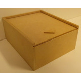 Caja De Fibrofacil Tapa Corrediza 15x15x12cm Combo X40 Un