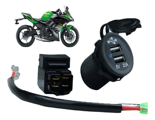 Cargador Usb De Motocicleta Para Kawasaki Ninja 400 Ninja650