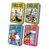 One Piece 3 Em 1 Mangá Vol. 1 Ao 4 - Kit Nova Coleção Panini - Equivale A 1° Temporada Da Serie Live Action Da Netflix