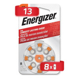 Bateria Pila Auditiva Energizer Az13 8 Piezas De 1.45 V