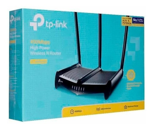 Router Tp-link Tl-wr941hp Rompemuros Negro 220v Caja