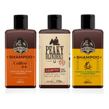 Kit 3x Shampoo Barba Coffee Lemon Peaky Blinders Don Alcides