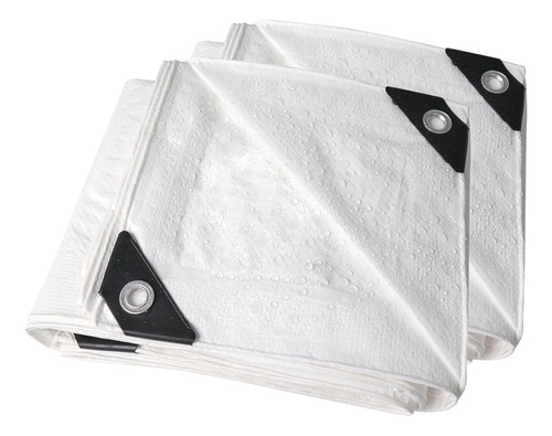 Tarpal Lona Blanca Impermeable De 4 X 6 Pulgadas (paquete De