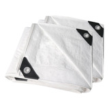 Tarpal Lona Blanca Impermeable De 4 X 6 Pulgadas (paquete De