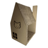 Biogato House Rascador Casa Juguete Para Gatos, Caja Carton 