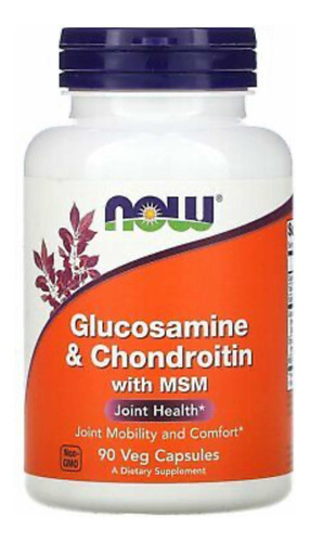 Glucosamina E Condroitina C/msm - 90 Cápsulas - Sabor Sem Sabor Da Now Foods