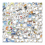 100 Stickers De Patos Kawaii - Etiquetas Autoadhesivas 