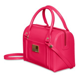 Bolsa Baú Lana Bag Pink Ombro Petite Jolie Transversal Nova Acambamento Dos Ferragens Ouro Cor Rosa-pink