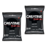 Kit Combo 2x Creatina Turbo 1kg Refil Black Skull