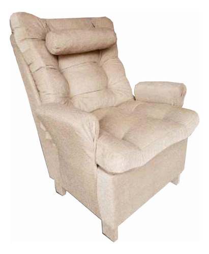 Sillon Alto Reforzado Ideal Sobrepeso En Tela!!