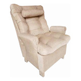 Sillon Alto Reforzado Ideal Sobrepeso En Tela!!