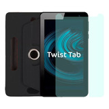 Kit Capa 360º + Película Para Positivo Twist Tab Plus T780